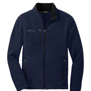 Eddie Bauer Men’s Full Zip Fleece Jacket Size Medium Navy Blue